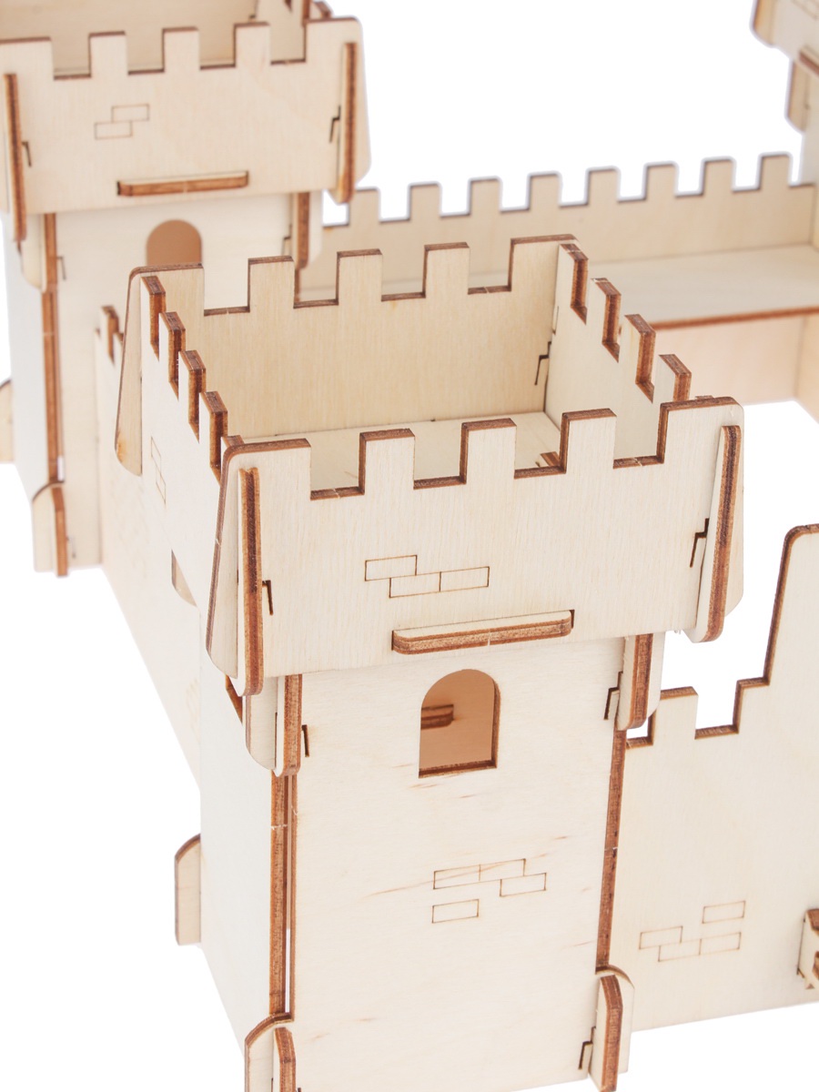 фото Деревянный конструктор IQ Format "Крепость", 4 детали, деревянный
