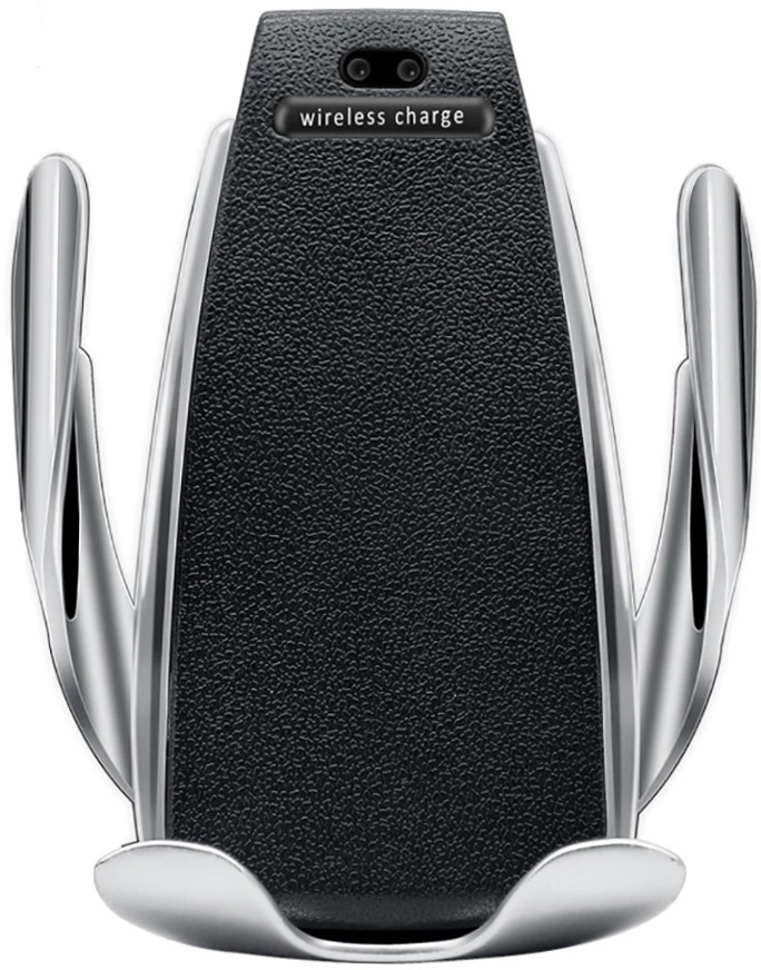 фото Автомобильный держатель Wiwu Wireless Charger Magic clip S5, черный
