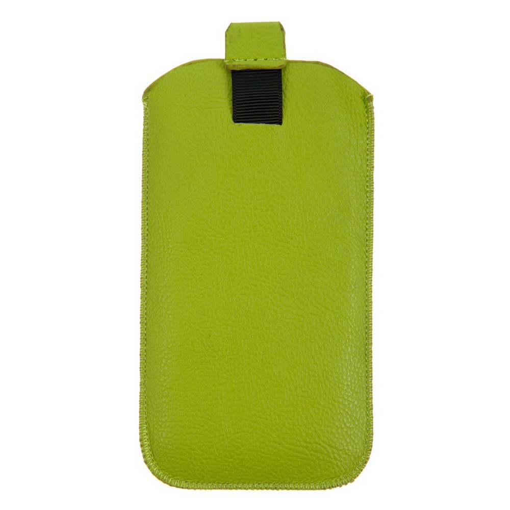 фото Чехол для сотового телефона IQ Format универсальный, 135*75, с выдвижной лентой, экокожа, светло-зеленый
