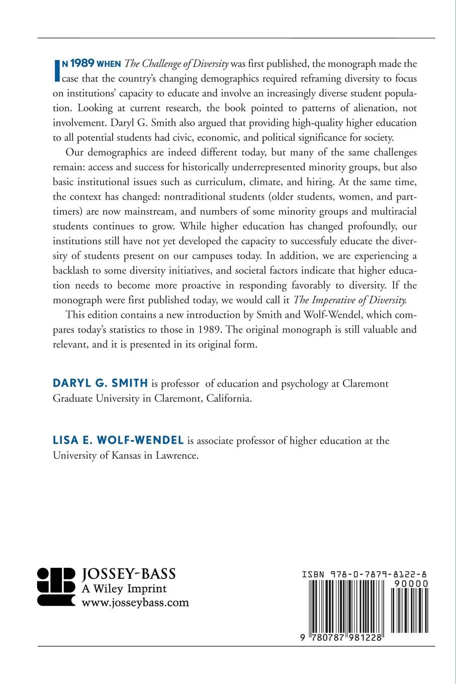 The Challenge of Diversity. Involvement or Alienation in the Academy: Ashe Higher Education Report, Volume 31, Number 1