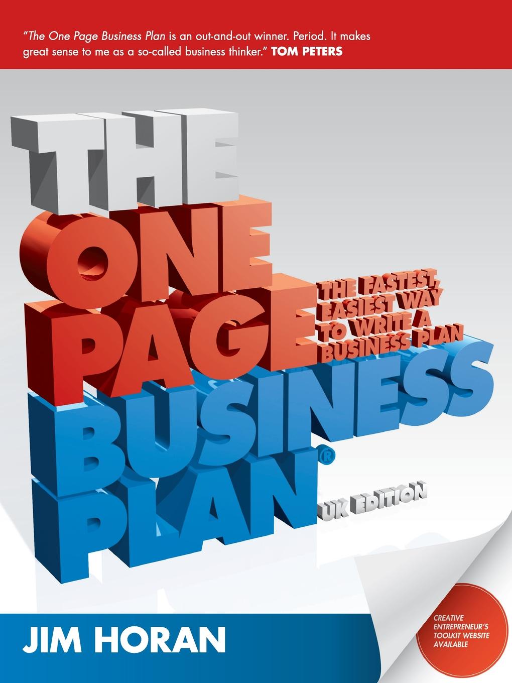 Horan The One Page Business Plan UK horan the one page business plan uk
