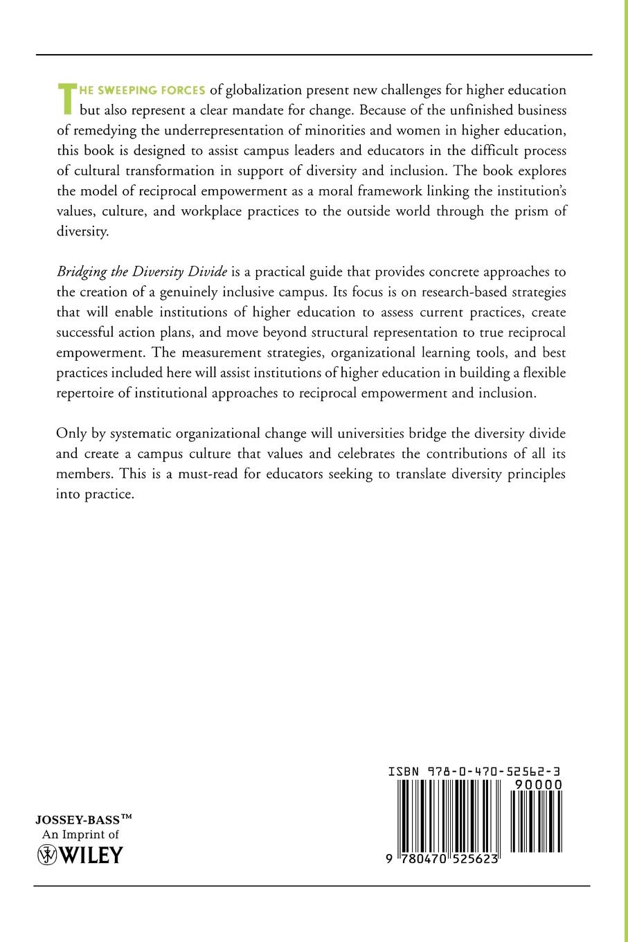 Bridging the Diversity Divide. Globalization and Reciprocal Empowerment in Higher Education: Ashe Higher Education Report, Volume 35, Number 1