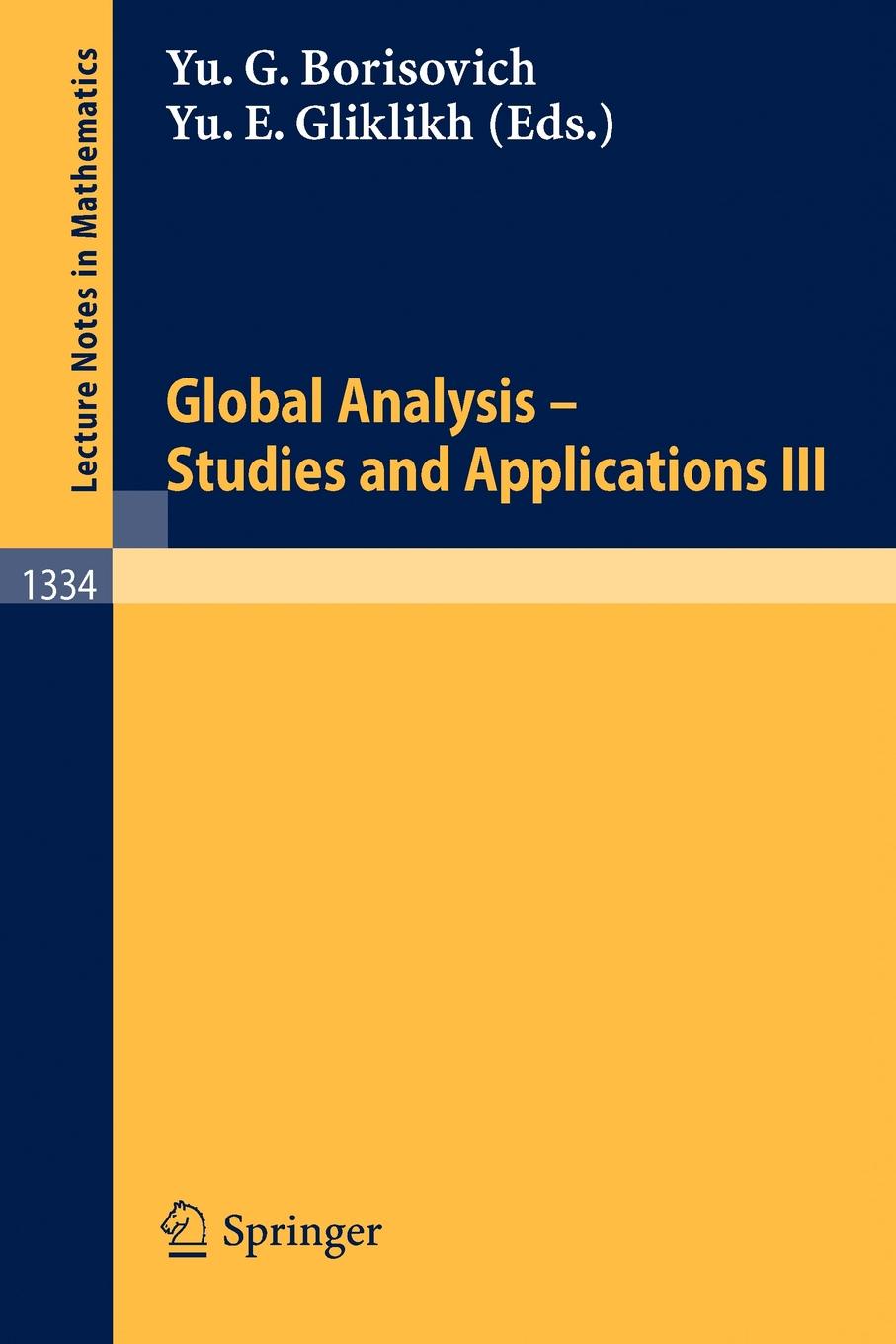 все цены на Global Analysis. Studies and Applications III онлайн