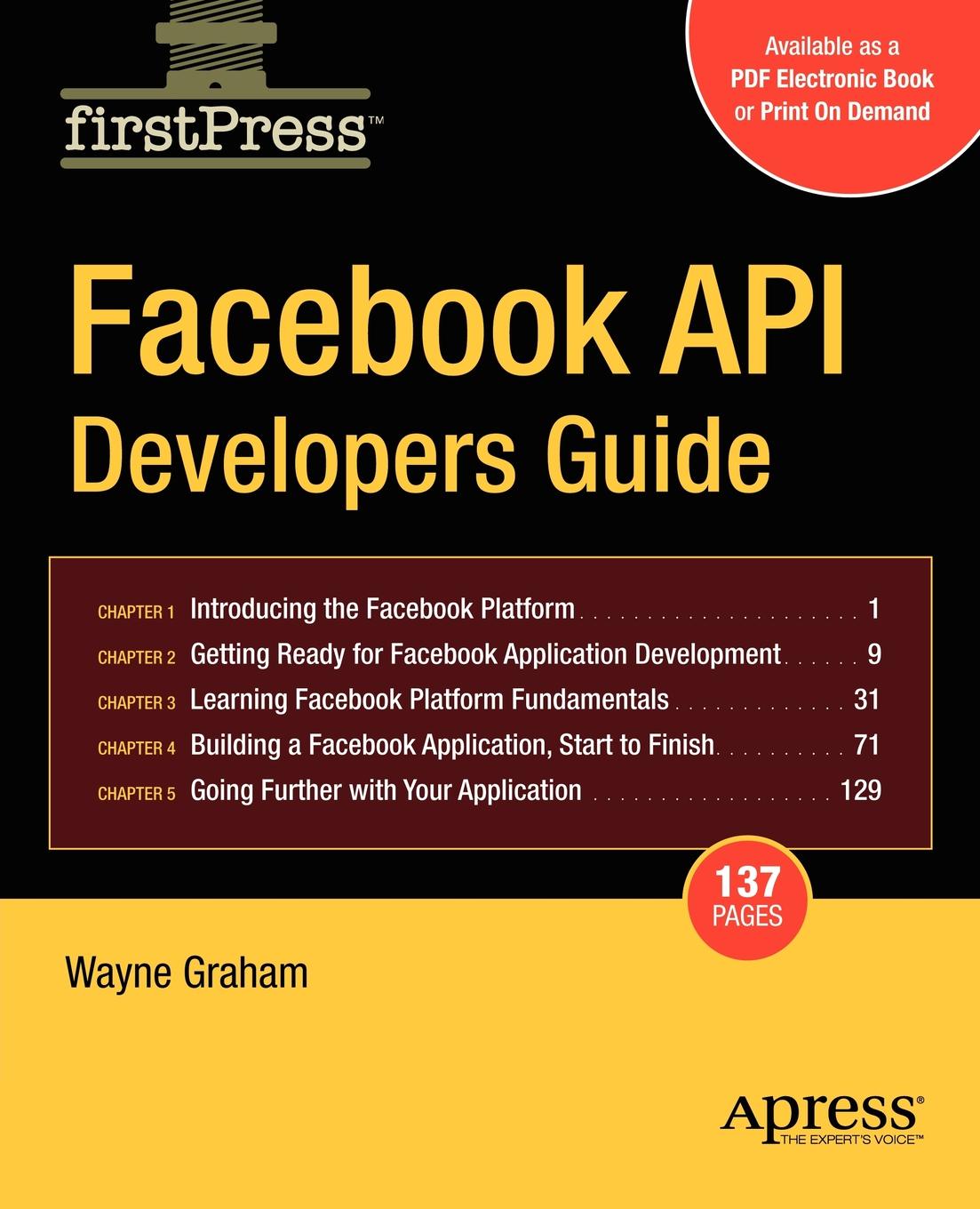 Booking API для разработчика. Wayne Graham. Facebook API Nima.