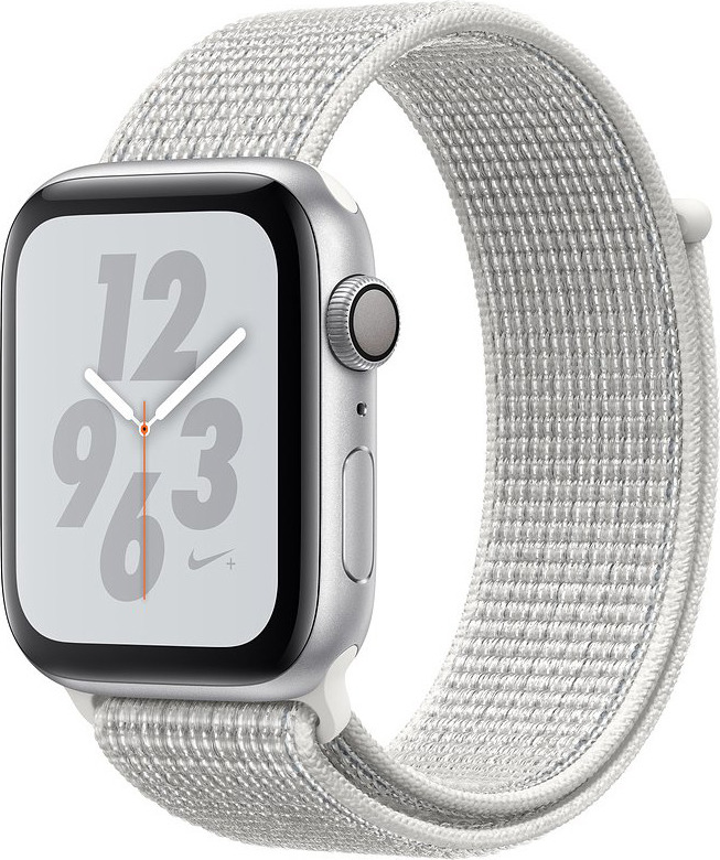 фото Умные часы Apple Watch Nike+ Series 4 GPS A1978, тканевый браслет, silver