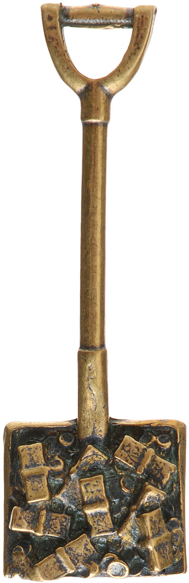 Денежный сувенир Miland Лопата со слитками, Т-3673, золотой