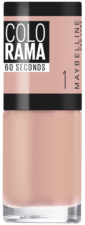 фото Maybelline New York Лак для ногтей "Colorama", оттенок 1, Элегантный нюд, 7 мл