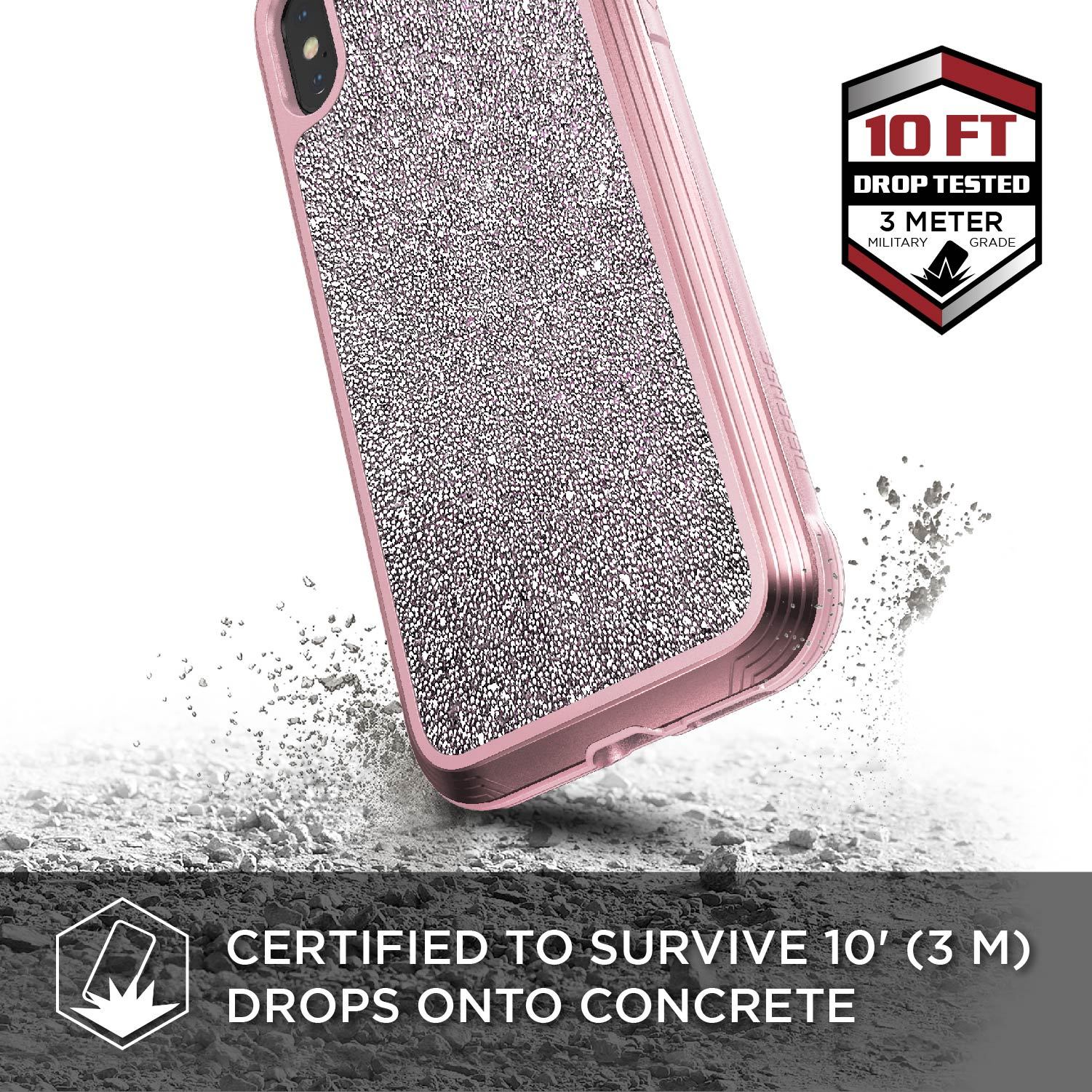 фото Чехол Defense Lux Pink Glitter для iPhone Xs / X X-doria