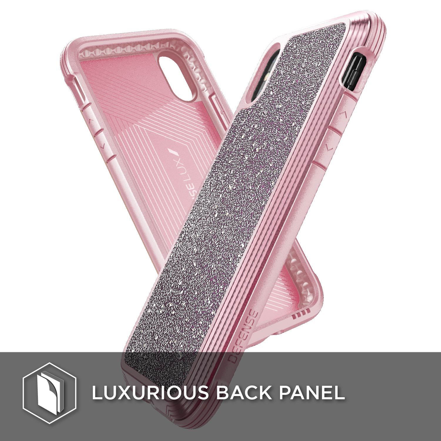 фото Чехол Defense Lux Pink Glitter для iPhone Xs / X X-doria