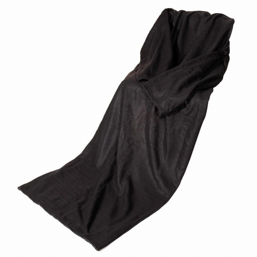 фото Плед с рукавами Migliores Одеяло-плед с рукавами, черный