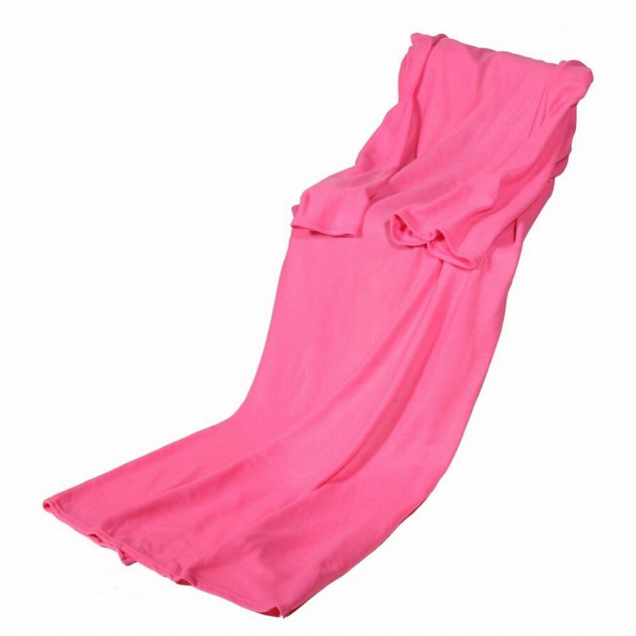 фото Плед с рукавами Migliores Одеяло-плед с рукавами, розовый
