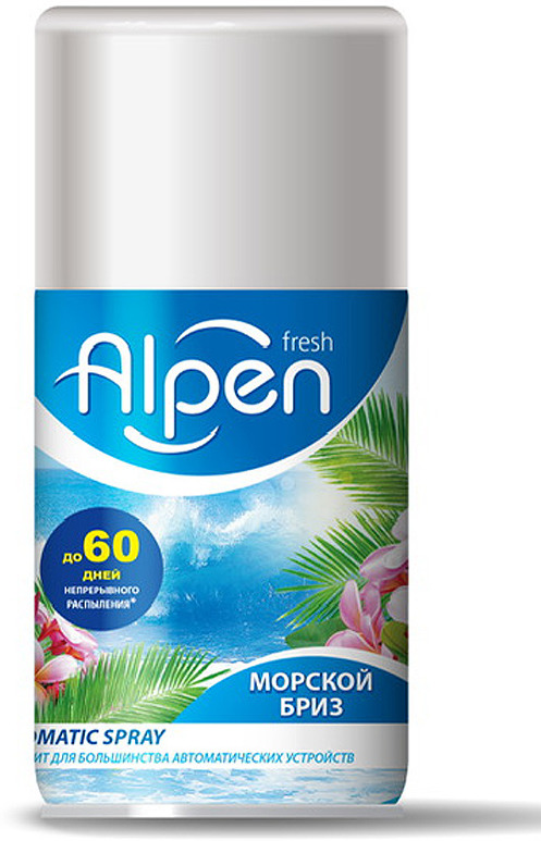 фото Освежитель воздуха Alpen Fresh Морской бриз, сменный флакон, 250 мл