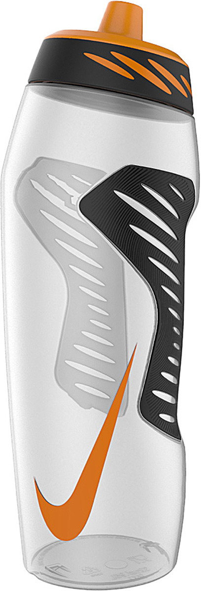 фото Бутылка для воды Nike Hyperfuel Water Bottle 24 OZ, N.OB.A6.980.32, прозрачный, черный, оранжевый, 946 мл