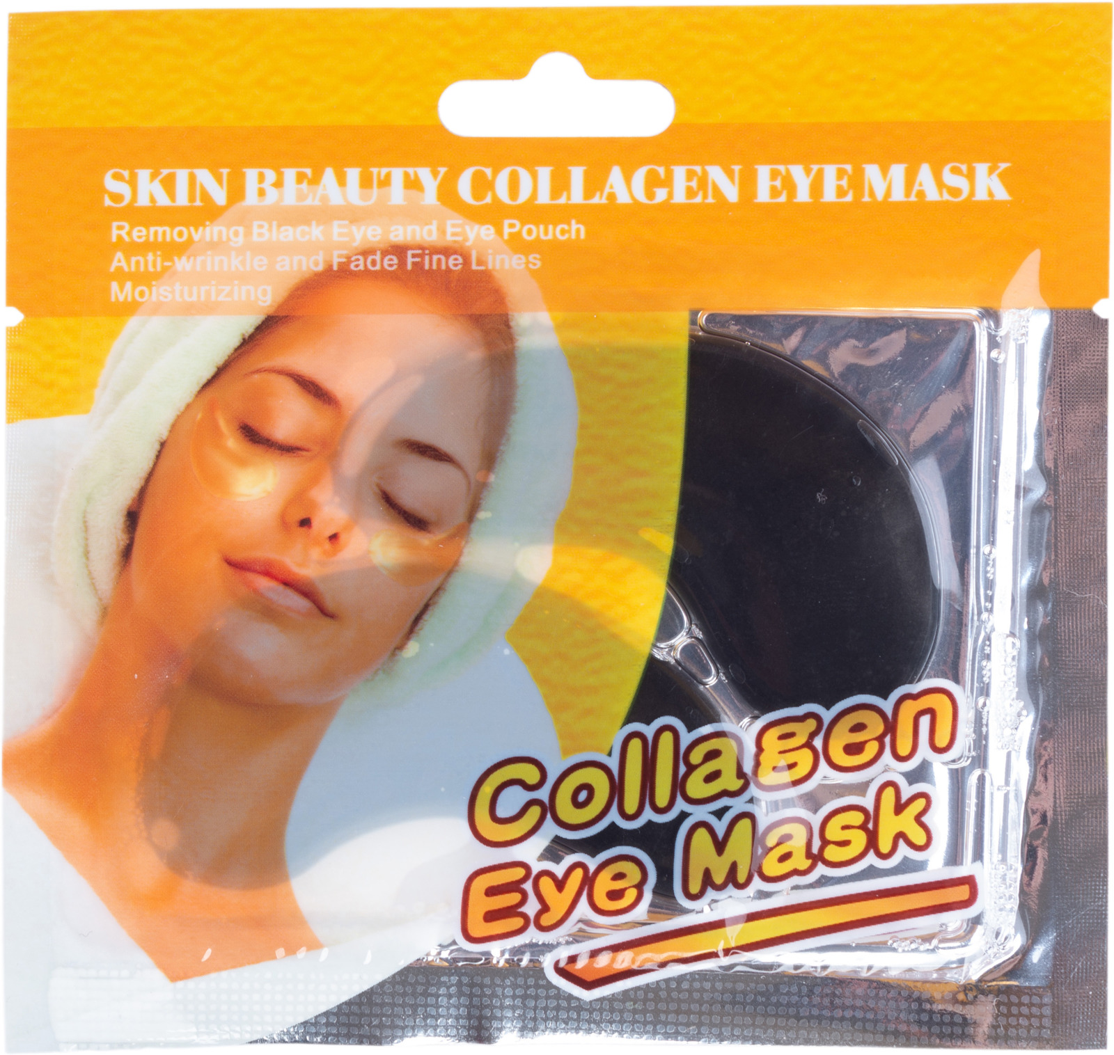 фото Патчи гидрогелевые Mondsub Crystal Collagen Black Eye Mask, с коллагеном, на одно применение, 8 г