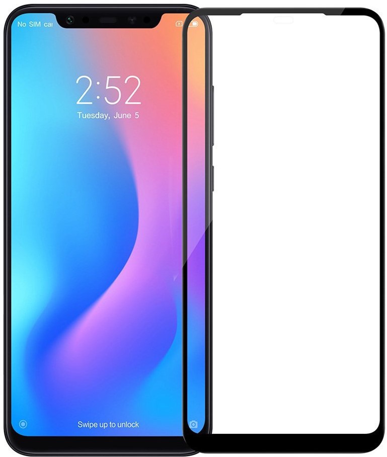 фото Защитное стекло Premium на весь экран для Xiaomi Redmi Note 7 черного цвета