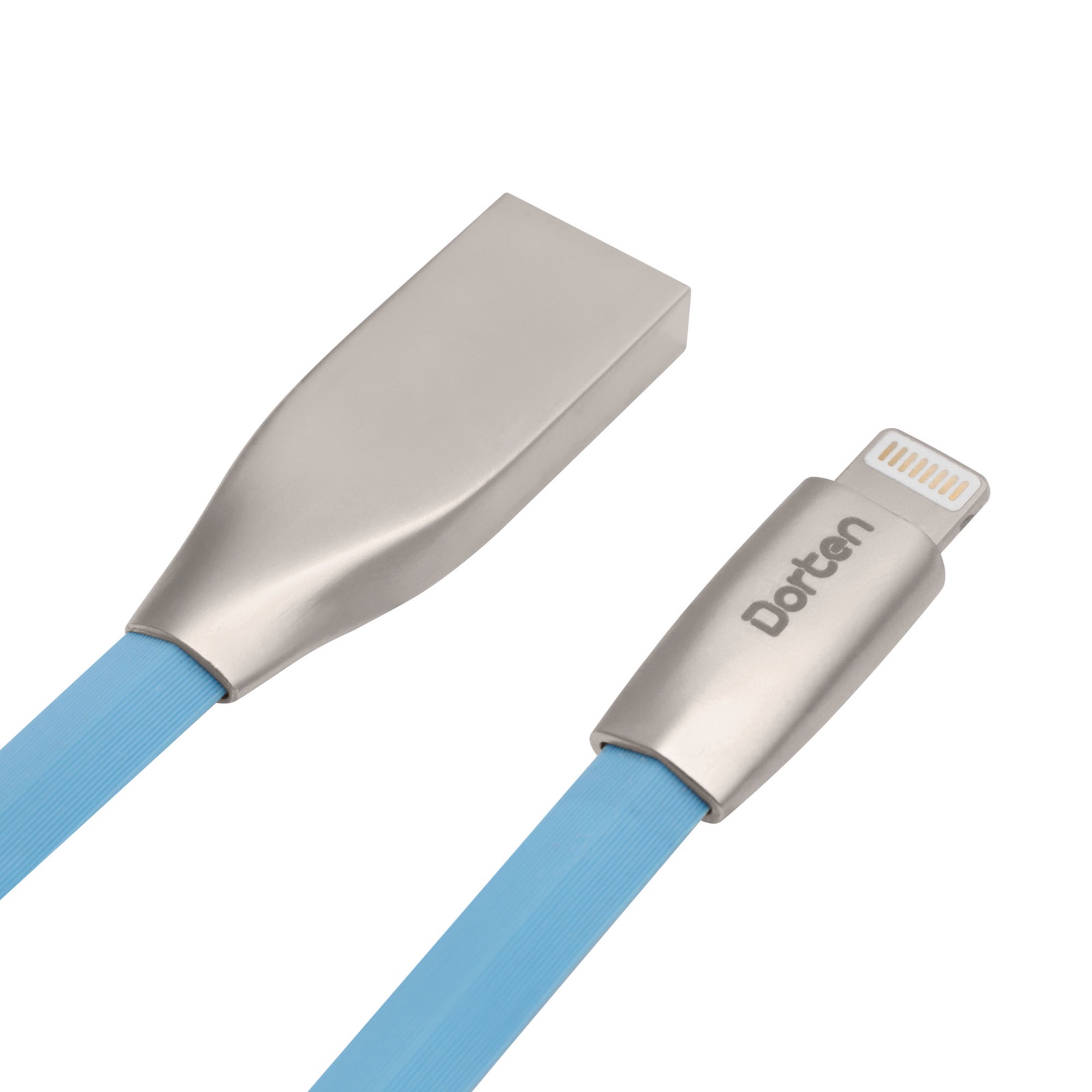 фото Кабель DORTEN Lightning to USB cable: Zinc Shell Series 1 meter, голубой