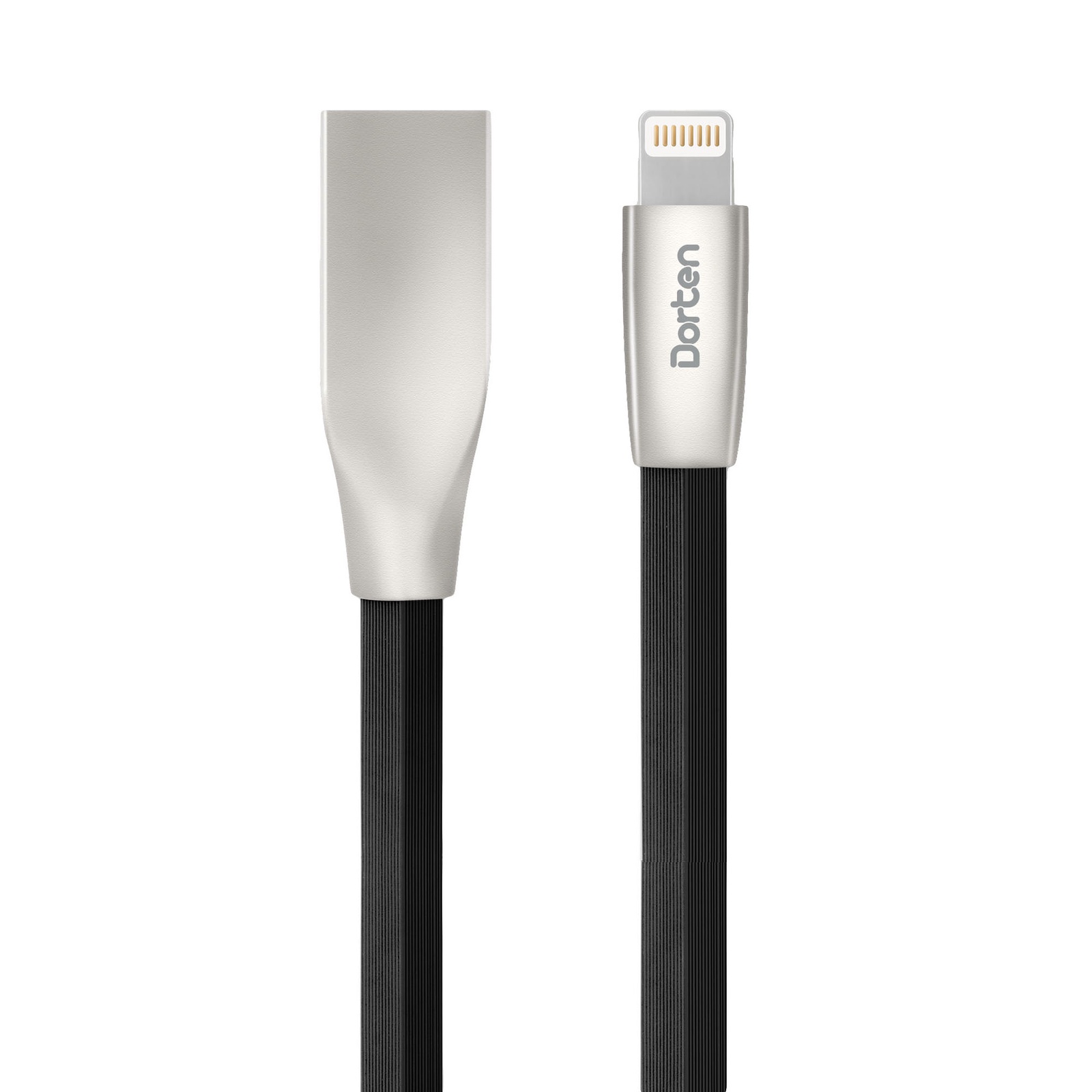 фото Кабель DORTEN Lightning to USB cable: Zinc Shell Series 1 meter, черный