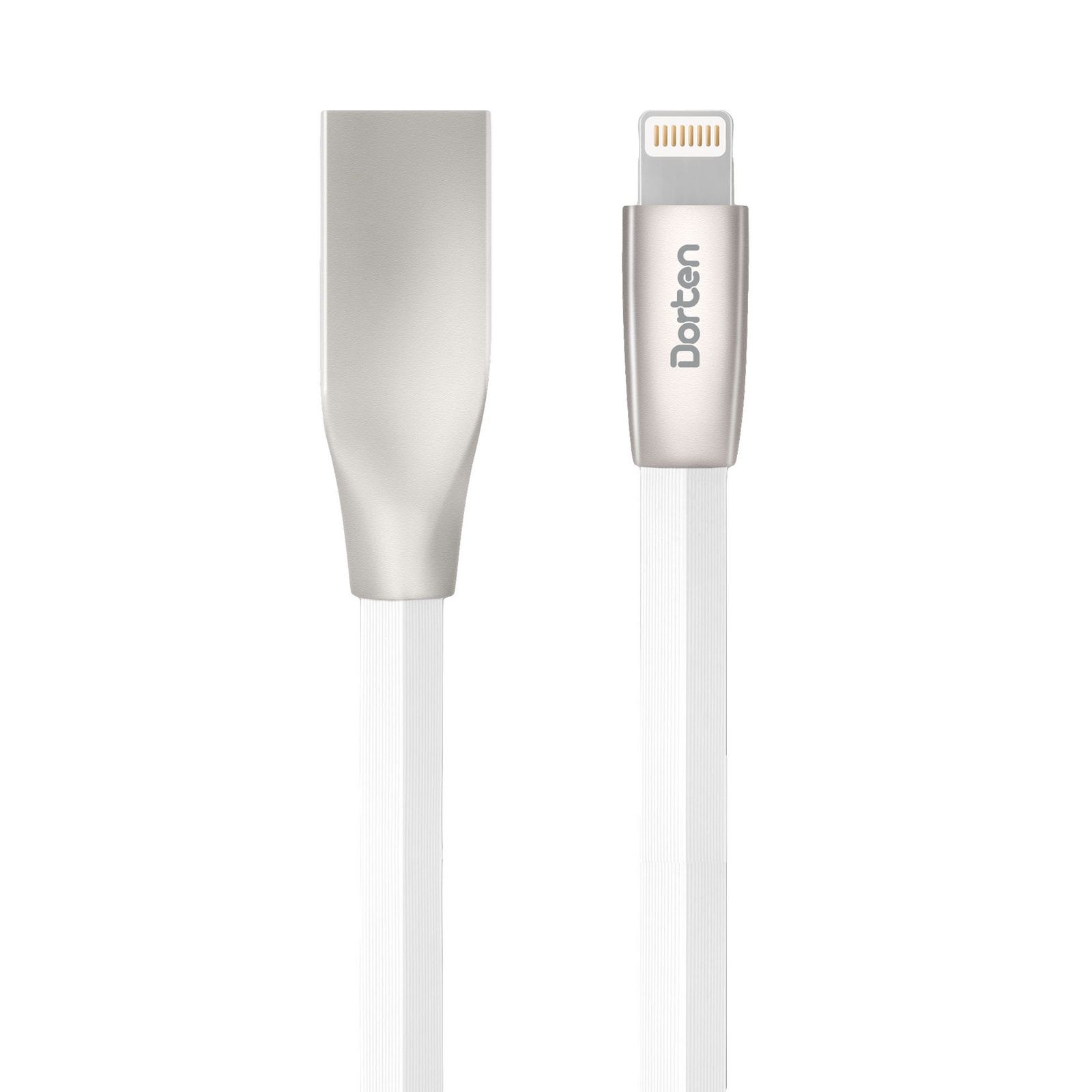 фото Кабель DORTEN Lightning to USB cable: Zinc Shell Series 1 meter, белый