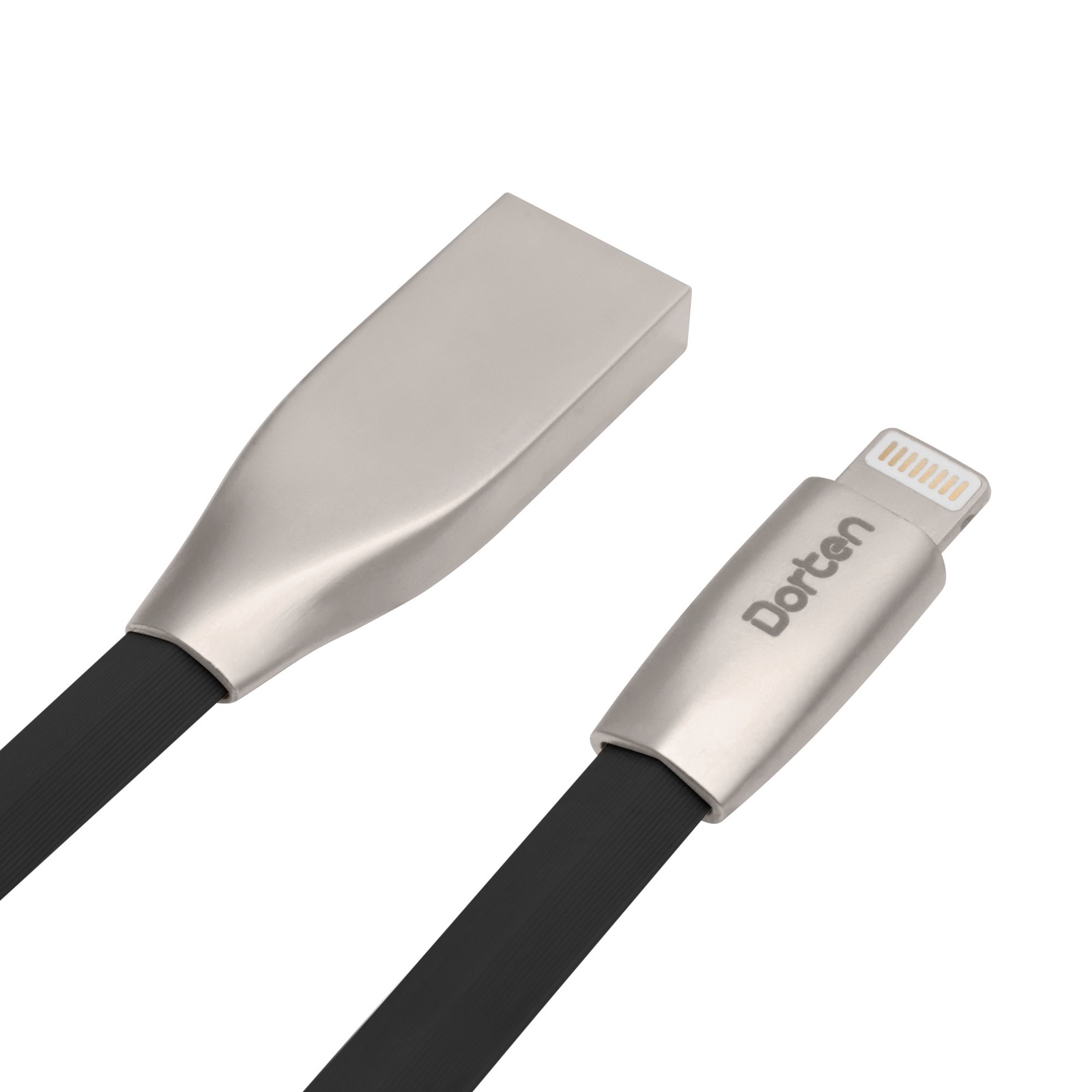 фото Кабель DORTEN Lightning to USB cable: Zinc Shell Series 1 meter, черный