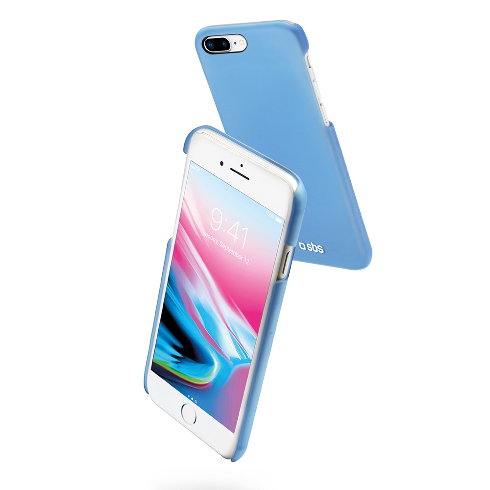 фото Чехол пластиковый Color Feel для iPhone 8 Plus/7 Plus/6s Plus/6 Plus, голубой, SBS