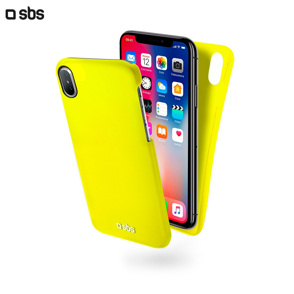 фото Чехол пластиковый Color Feel для iPhone X / Xs, желтый Sbs