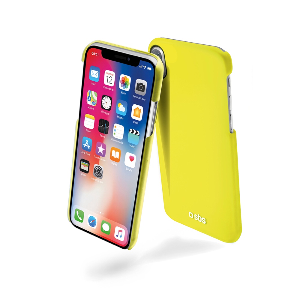 фото Чехол пластиковый Color Feel для iPhone X / Xs, желтый Sbs