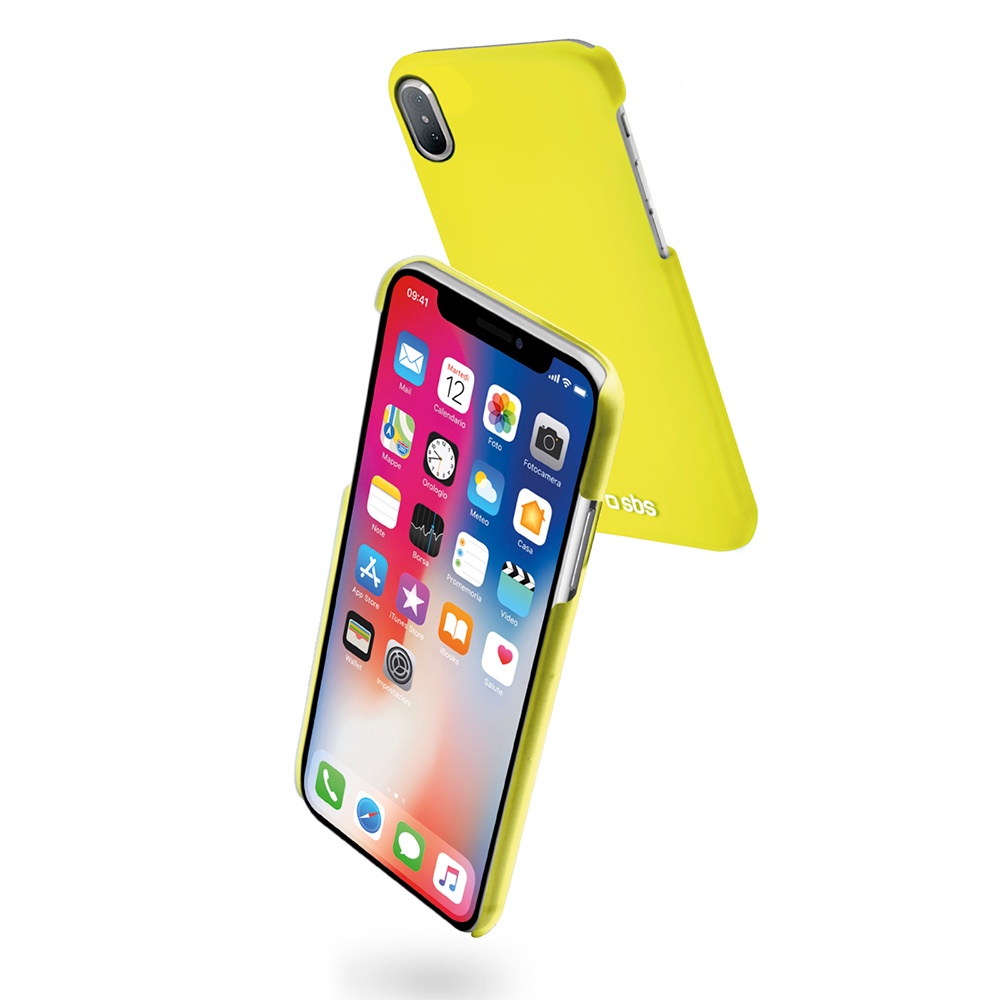 фото Чехол пластиковый Color Feel для iPhone X / Xs, желтый Sbs