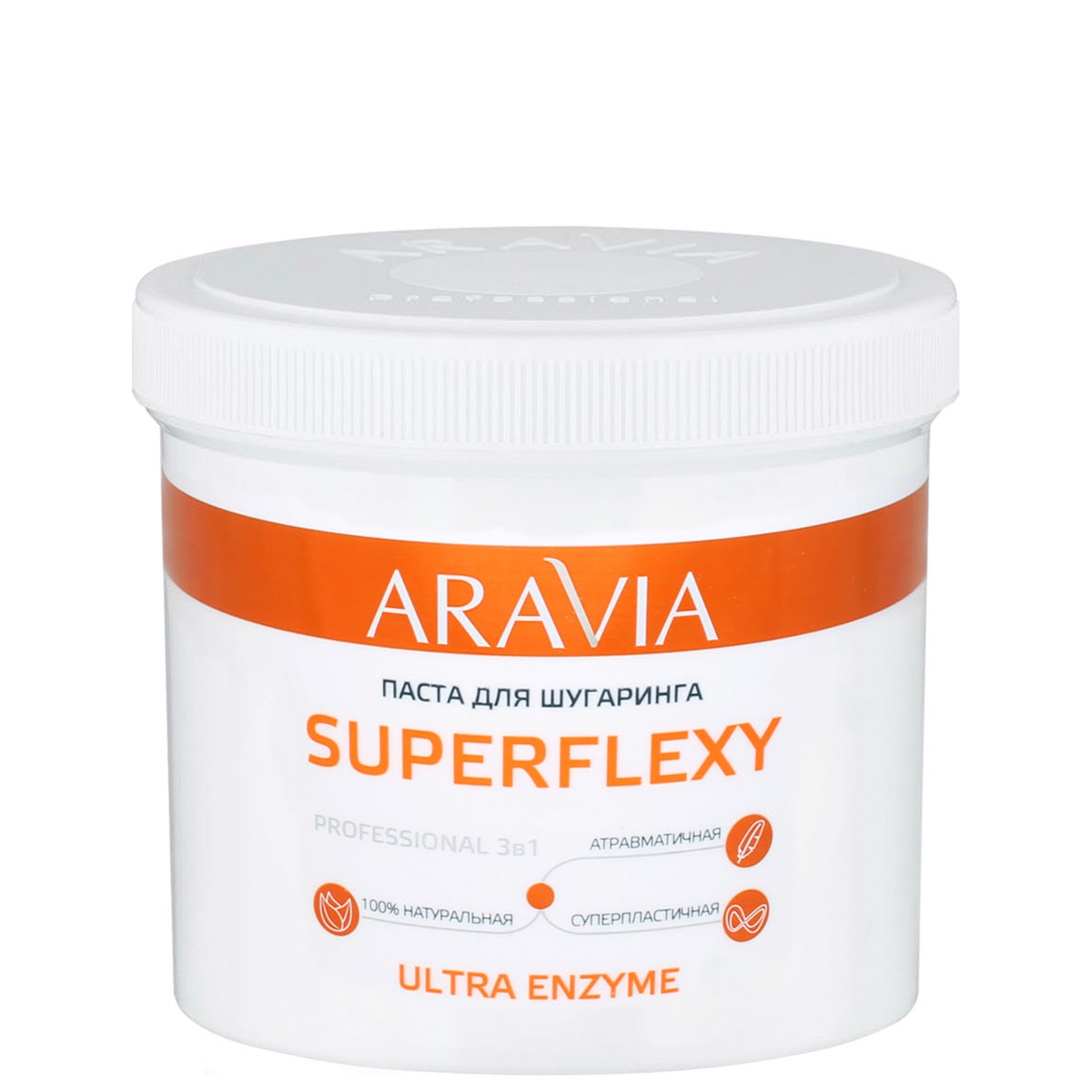 фото Паста для шугаринга SUPERFLEXY Ultra Enzyme, 750 г, ARAVIA Professional