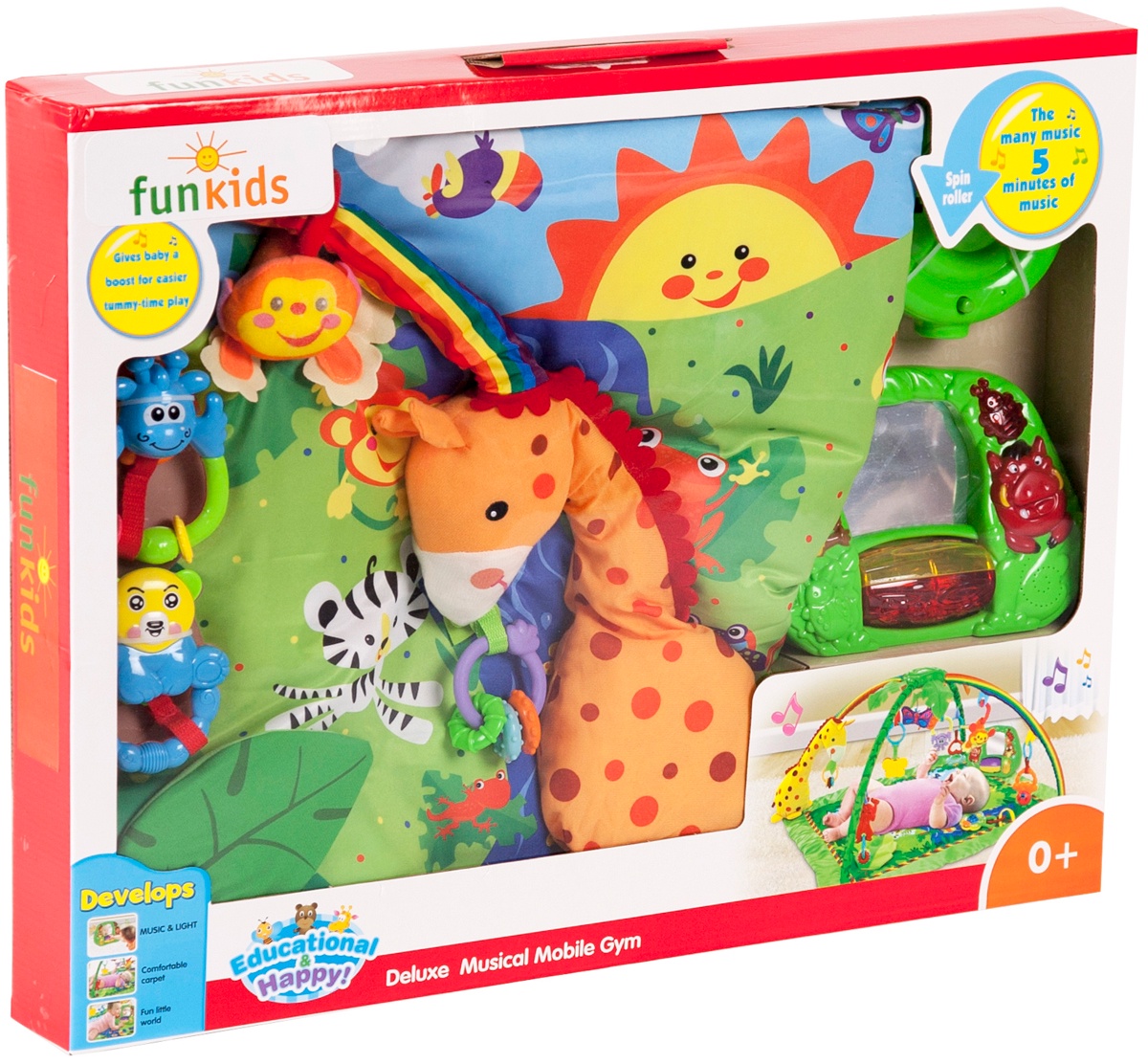 фото Funkids / Коврик развивающий с игрушками "Delux Play Gym" арт. CC9657