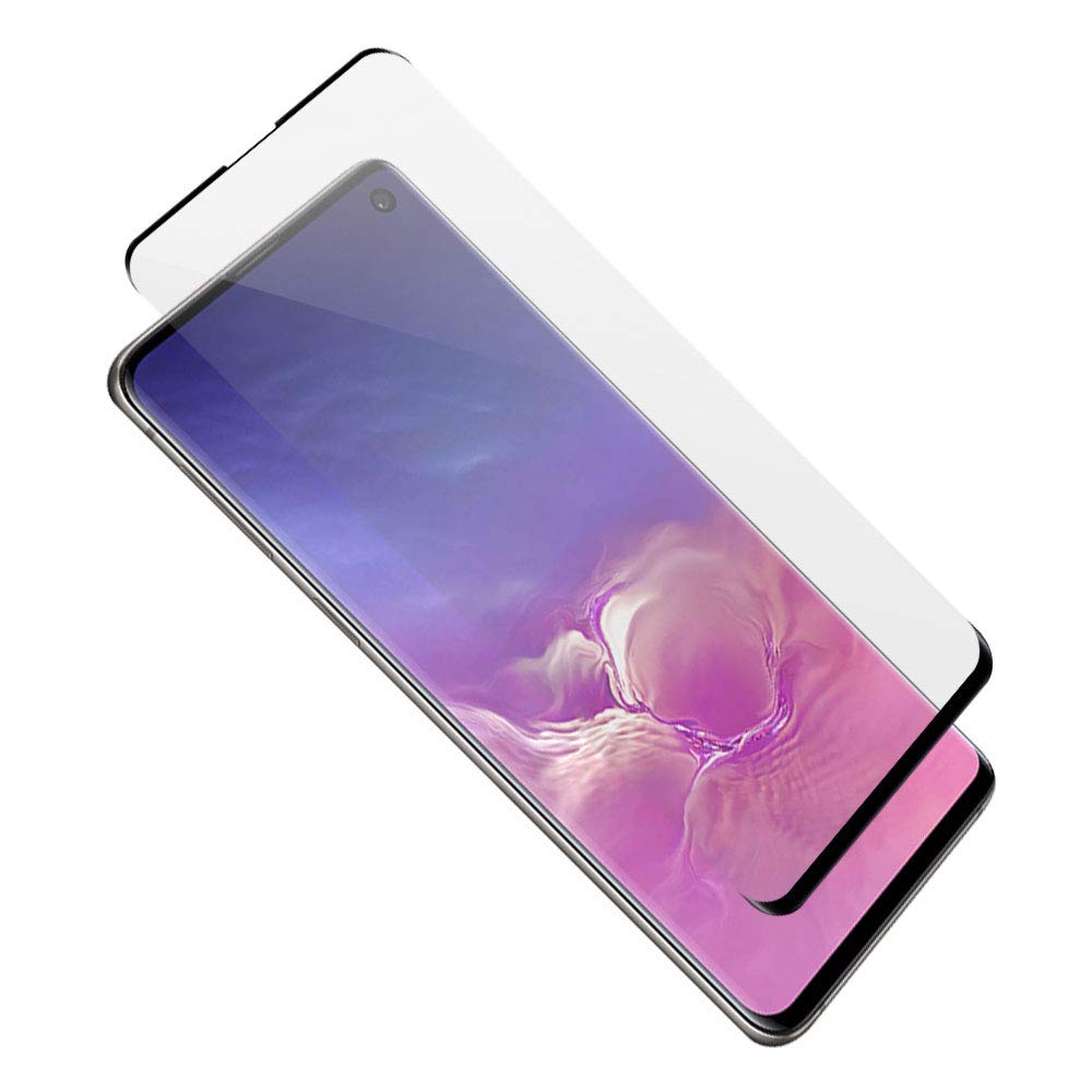 фото Защитное стекло для Samsung Galaxy S10 с чёрной рамкой Ssy