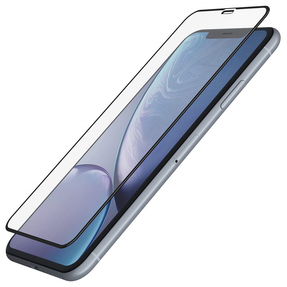 фото Защитное стекло для iPhone XR чёрной рамкой Ssy