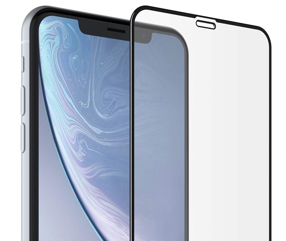 фото Защитное стекло для iPhone XR чёрной рамкой Ssy