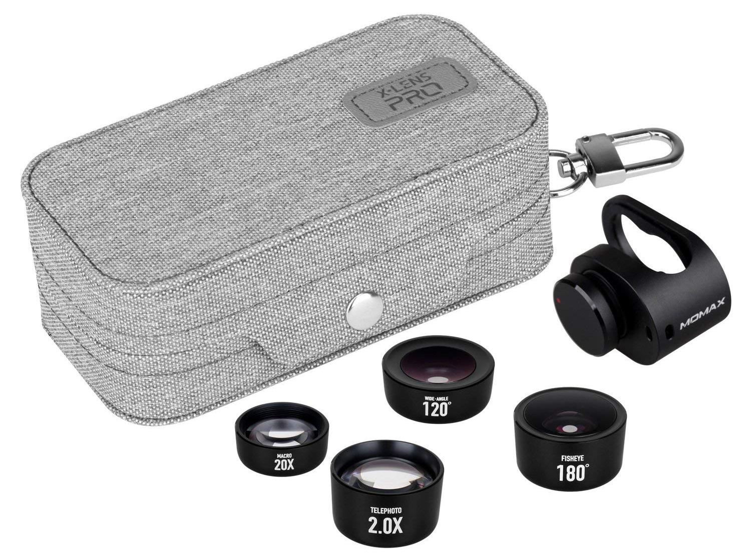 фото Объектив Momax X-LENS PRO 4 IN 1 Premium Lens Kit, черный