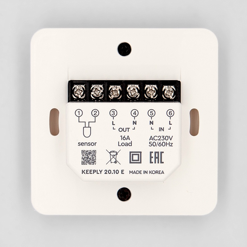 фото Терморегулятор KEEPLY 20.10E (белый)