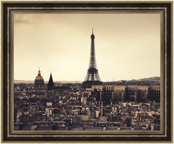 фото Картина Экорамка Париж сепия 60x50, МДФ