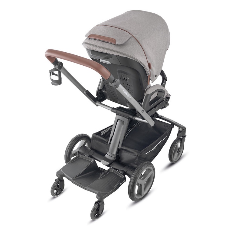 фото Inglesina Коляска Quad System 2 в 1 на шасси Quad Titanium Black Cognac (AA61K0DBG + AE60K0002)