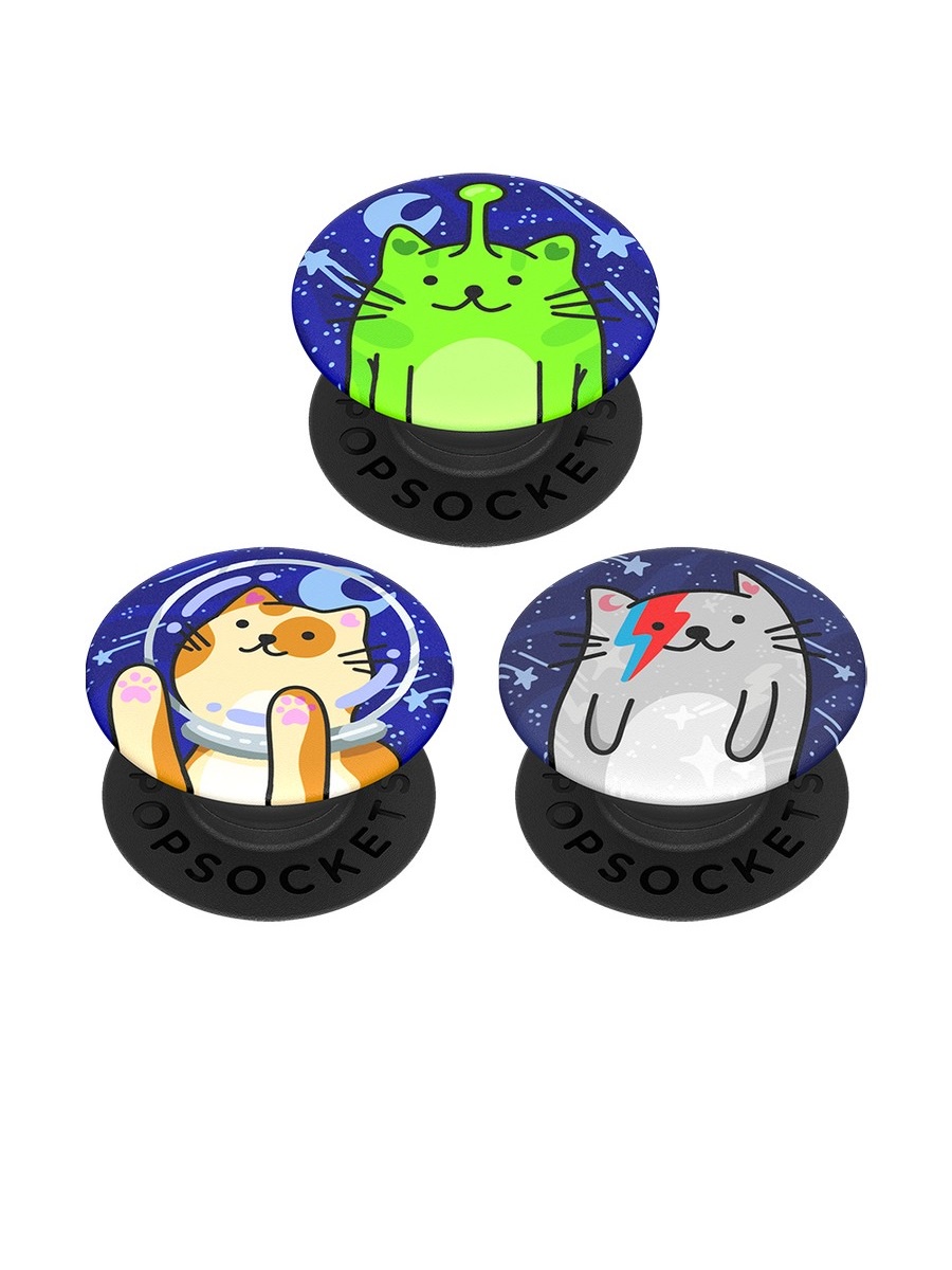 фото Держатель для телефона PopMinis 800354 (Cosmo Cats) Popsockets