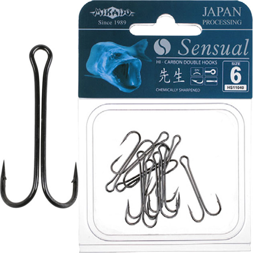 Крючок Mikado Sensual, рыболовный № 2, hs11040_2b-000-00, серебристый, 8 шт