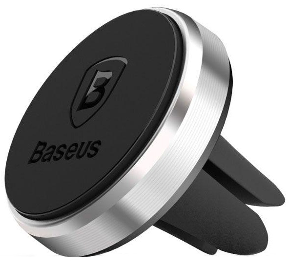 фото Автомобильный держатель для телефона в дефлектор магнитный Baseus - Черный (SUGENT-MO01)