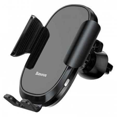 фото Автомобильный держатель для телефона в дефлектор Baseus Smart Car Mount Cell - Черный (SUGENT-ZN01)