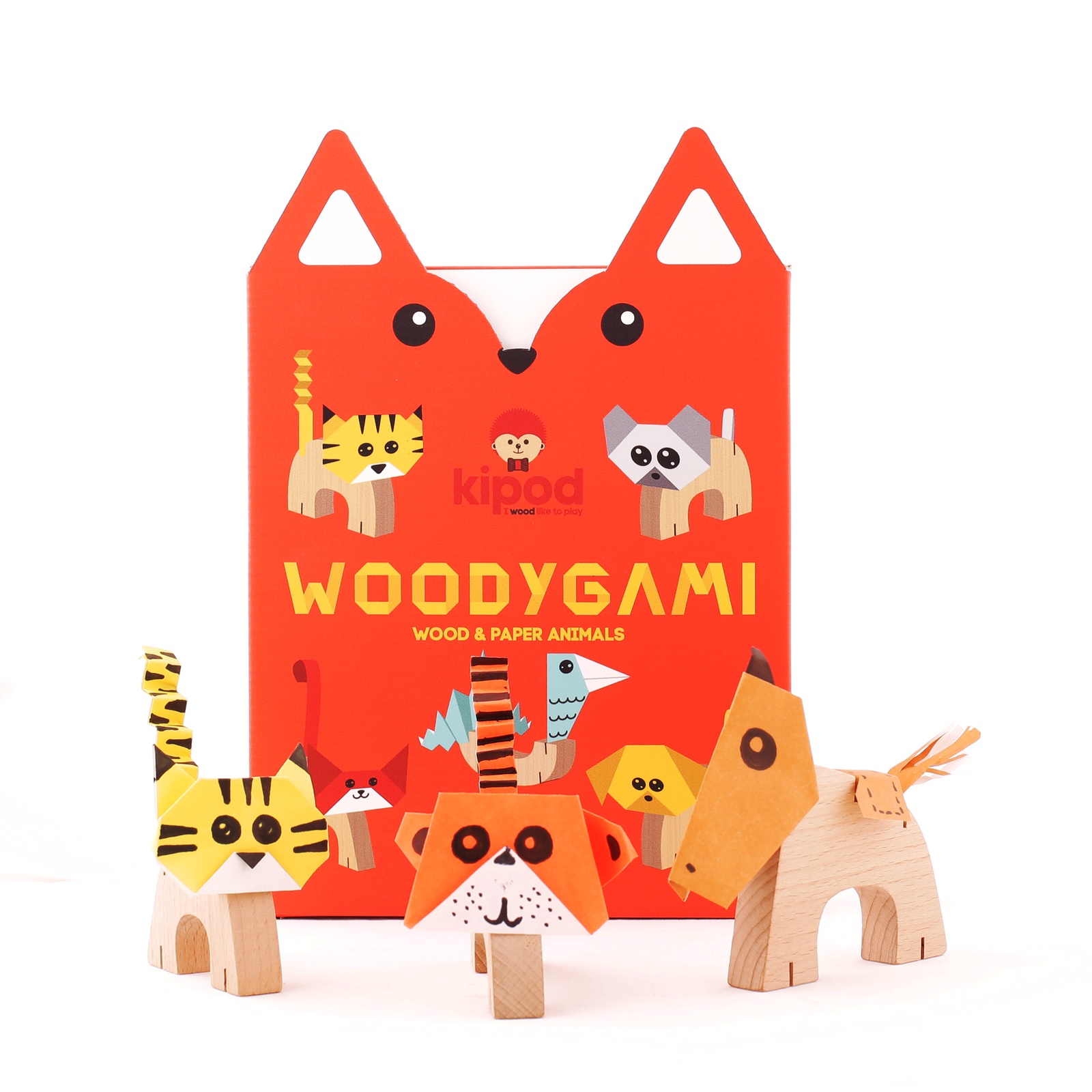 фото Деревянный набор-оригами "Животные" Kipod