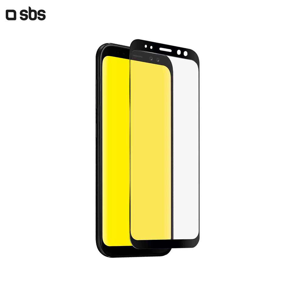 фото Защитное стекло 2.5D Full Screen для Samsung Galaxy A8 (2018), черная рамка, SBS