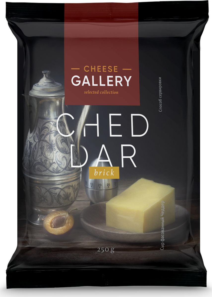 все цены на Cheese Gallery Сыр Чеддер, 50%, 250 г онлайн