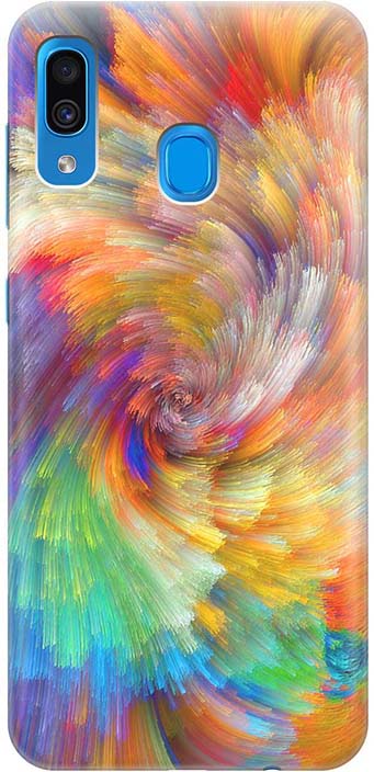 фото Чехол для сотового телефона GOSSO CASES для Samsung Galaxy A30 с принтом multicolor, разноцветный