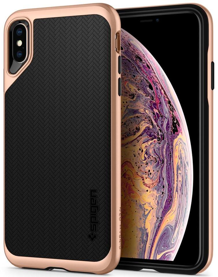 фото Чехол для сотового телефона SGP Neo Hybrid для iPhone XS Max, золотой