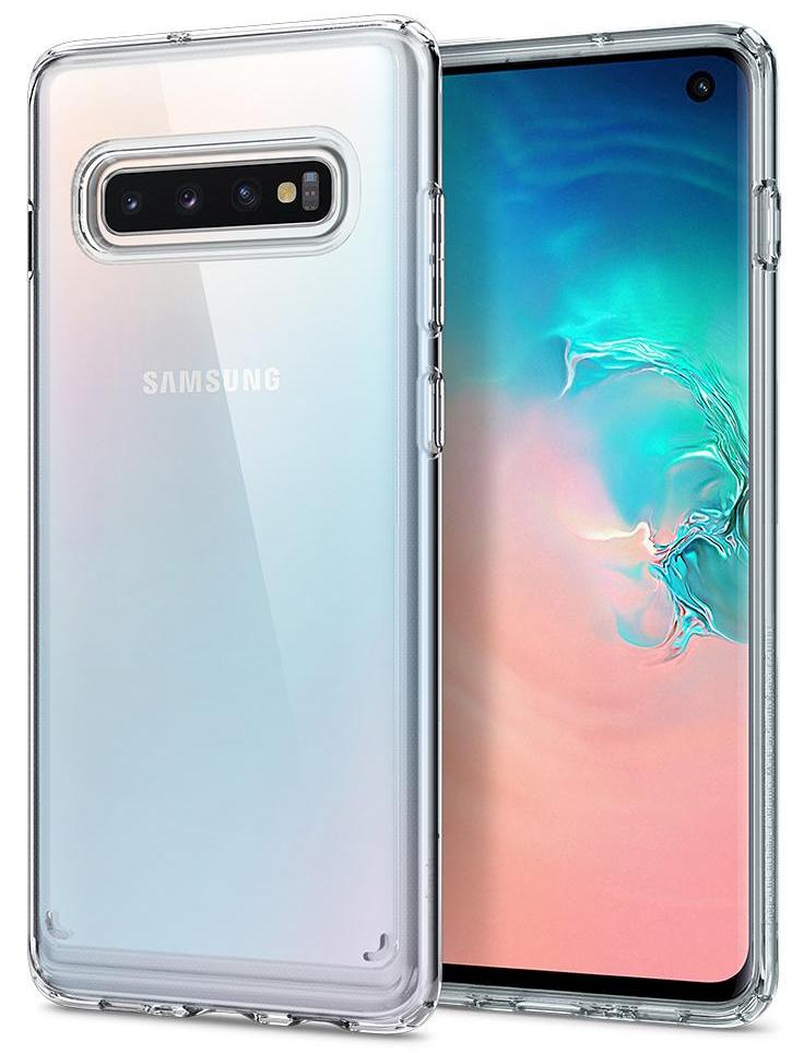 фото Чехол для сотового телефона SGP Ultra Hybrid для Galaxy S10, прозрачный