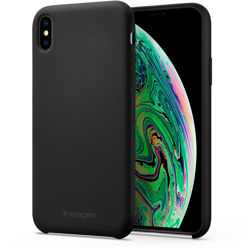 фото Чехол для сотового телефона SGP Silicone Fit для iPhone XS Max, черный