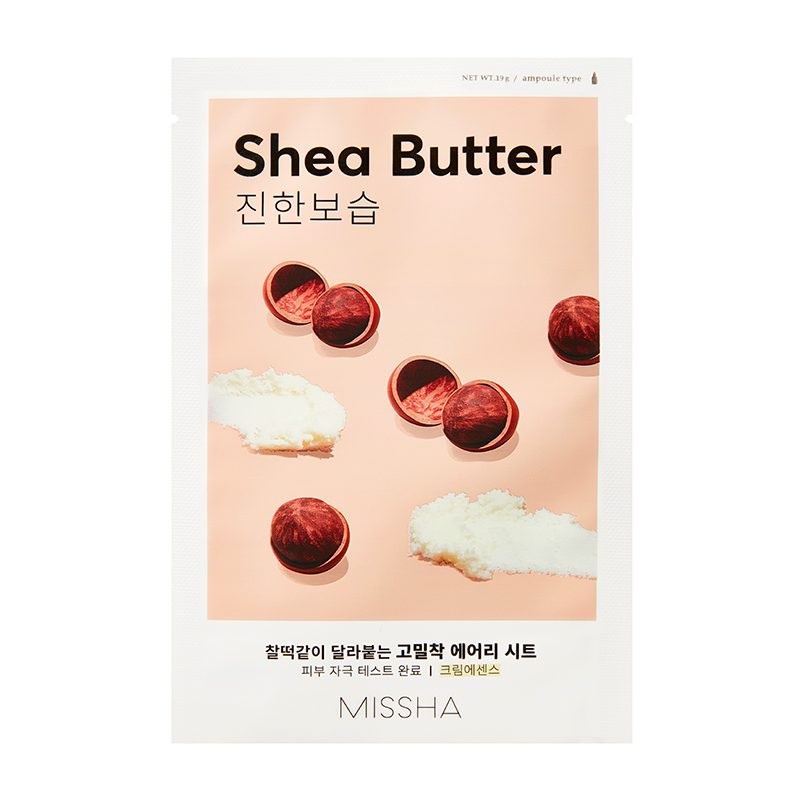 фото Тканевая маска для глубокого увлажнения с маслом ши Missha Airy Fit Sheet Mask SHEA BUTTER