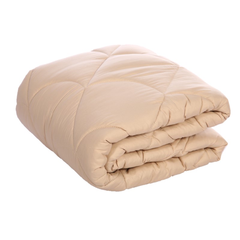 фото Одеяло стеганное "Верблюд Soft", теплое, наполнитель: 30% шерсть, 70% полиэфирные волокна 172*205 бежевый Несаден