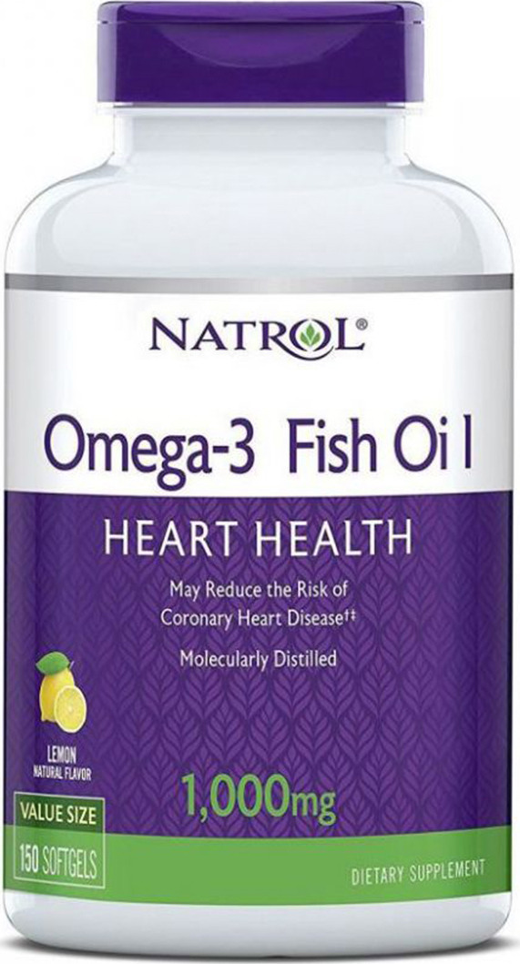 фото Omega 3 Natrol Фиш Оил 1000 мг, 150 капсул